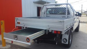 Ford Ranger Dual Cab Tiger Tradie Tray with Trundle out #046
