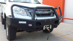 Isuzu Dmax Steel Bullbar with Winch #064