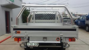 Toyota Hilux Dual Cab with Tiger Platinum Tray and Conduit Rack #99
