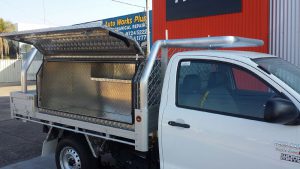 Toyota Hilux Single Cab with Tiger Tradie Tray and Tiger Tool Box  #113