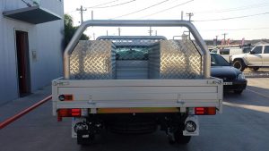 Toyota Hilux Single Cab with Tiger Tradie Tray and Tiger Tool Boxes  #104